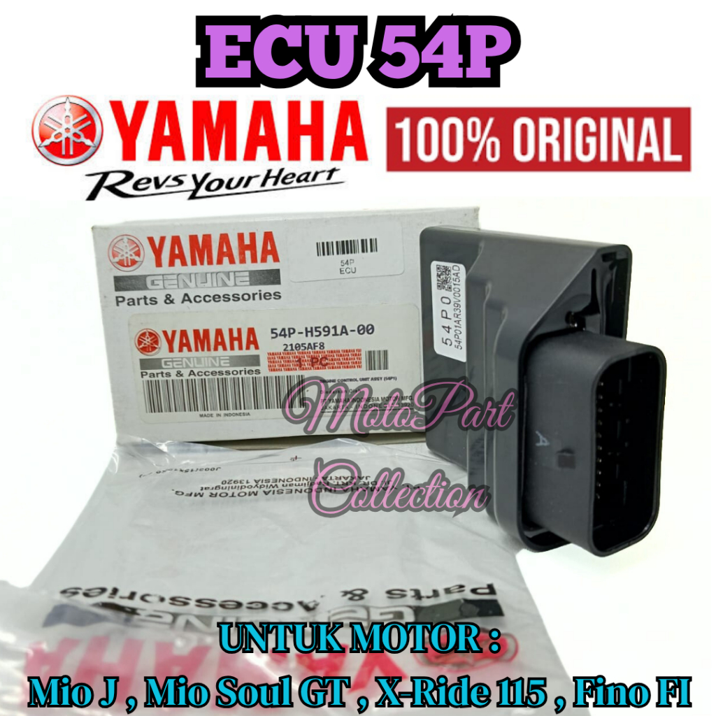 ECU KODE-54P YAMAHA ASLI Mio J, Mio Soul GT, X-Ride 115, Fino FI KUALITAS ASLI 100% ORIGINAL YAMAHA.