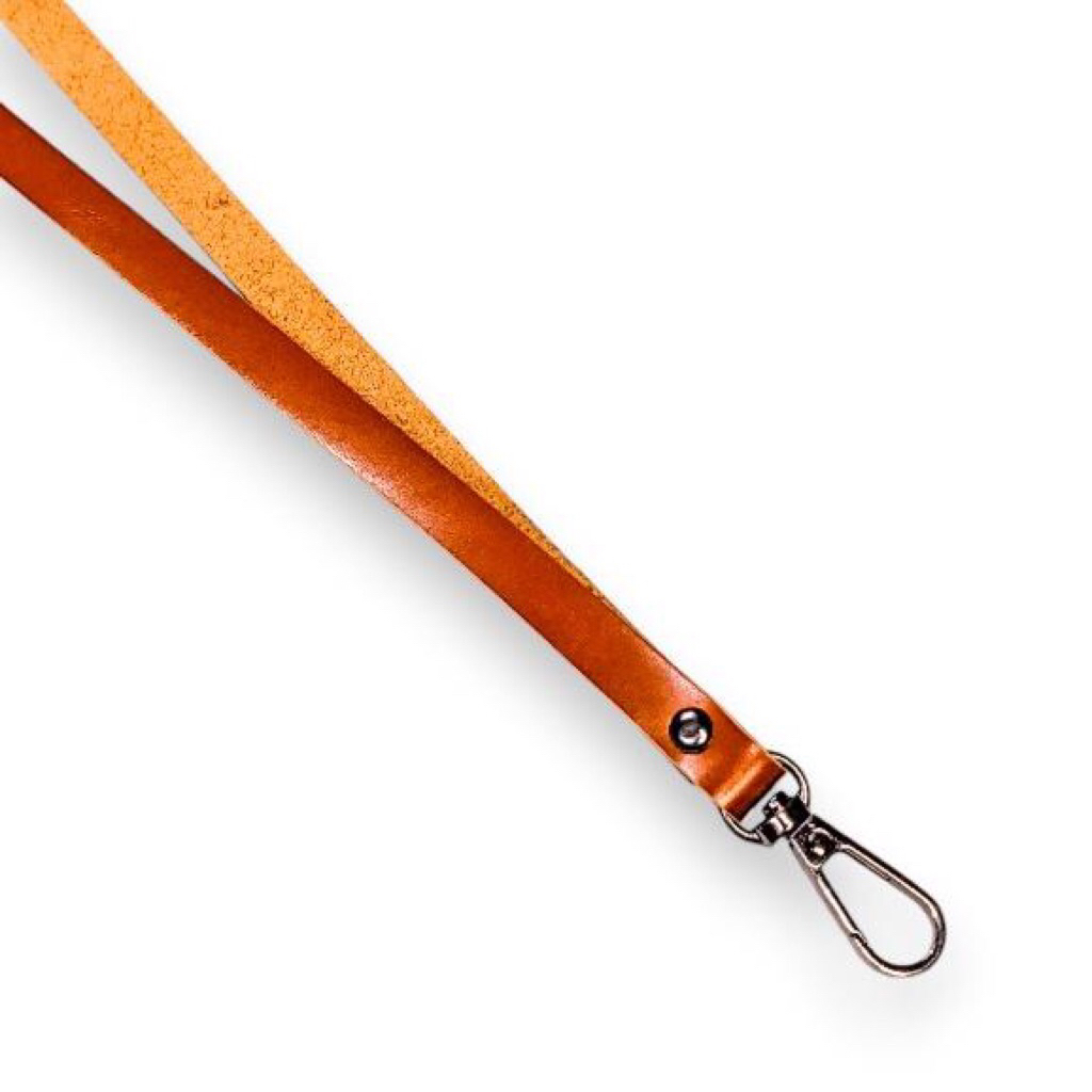 

faux leather lanyard premium || gantungan id card || gantungan kunci || tali tas ||
