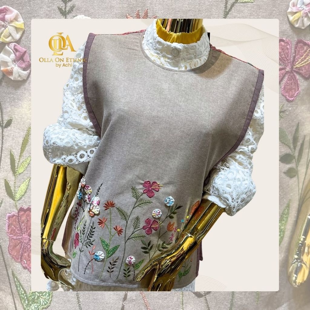 VARNIKA LINEN || VEST BATIK || VEST WANITA