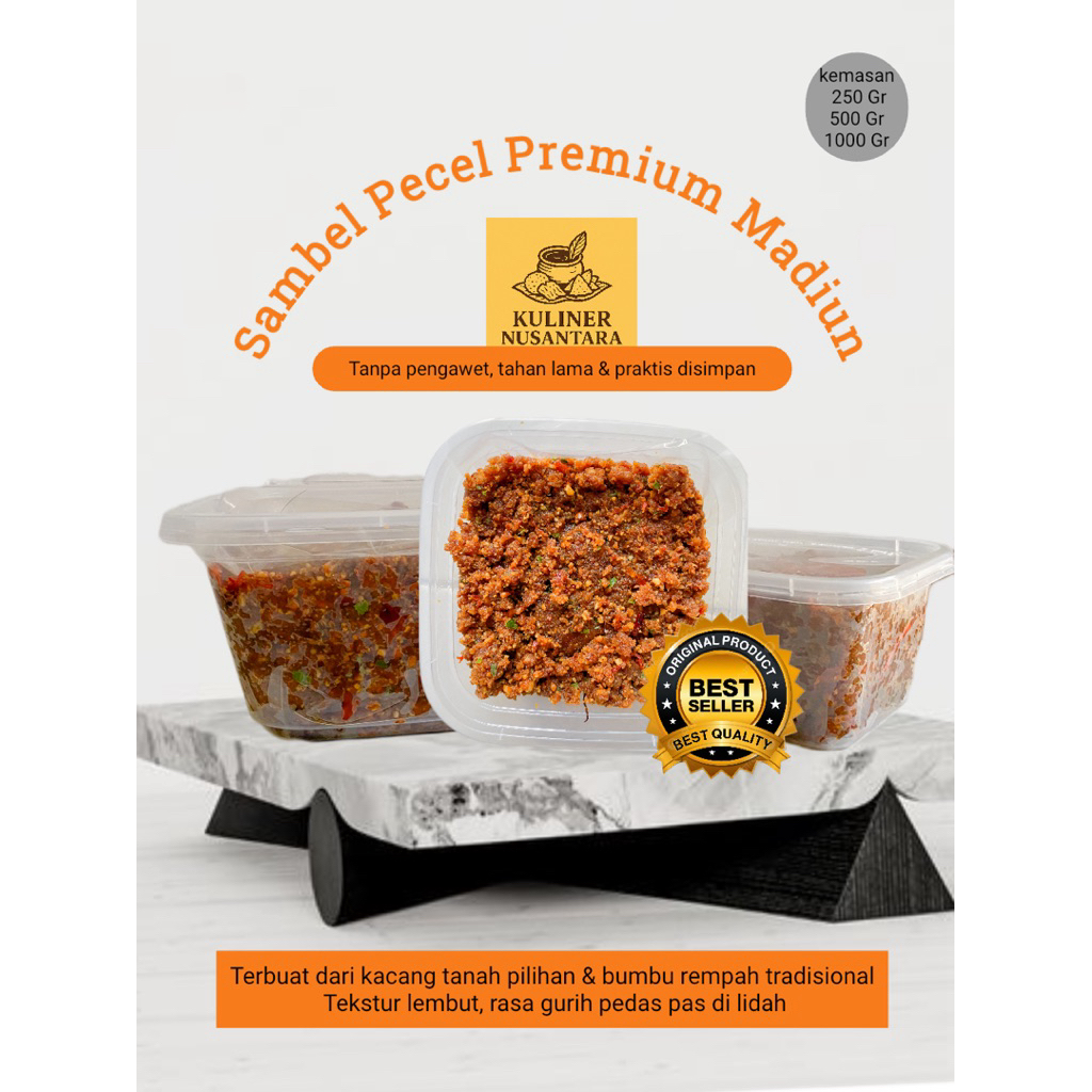 

Sambel Pecel Madiun Premium 250gr / 500gr | Bumbu Pecel Siap Saji Homemade Tanpa Pengawet