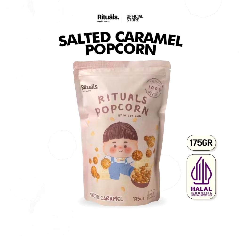 

Rituals Food Salted Caramel Popcorn 175 gram Snack Jagung Caramel Cemilan Crispy