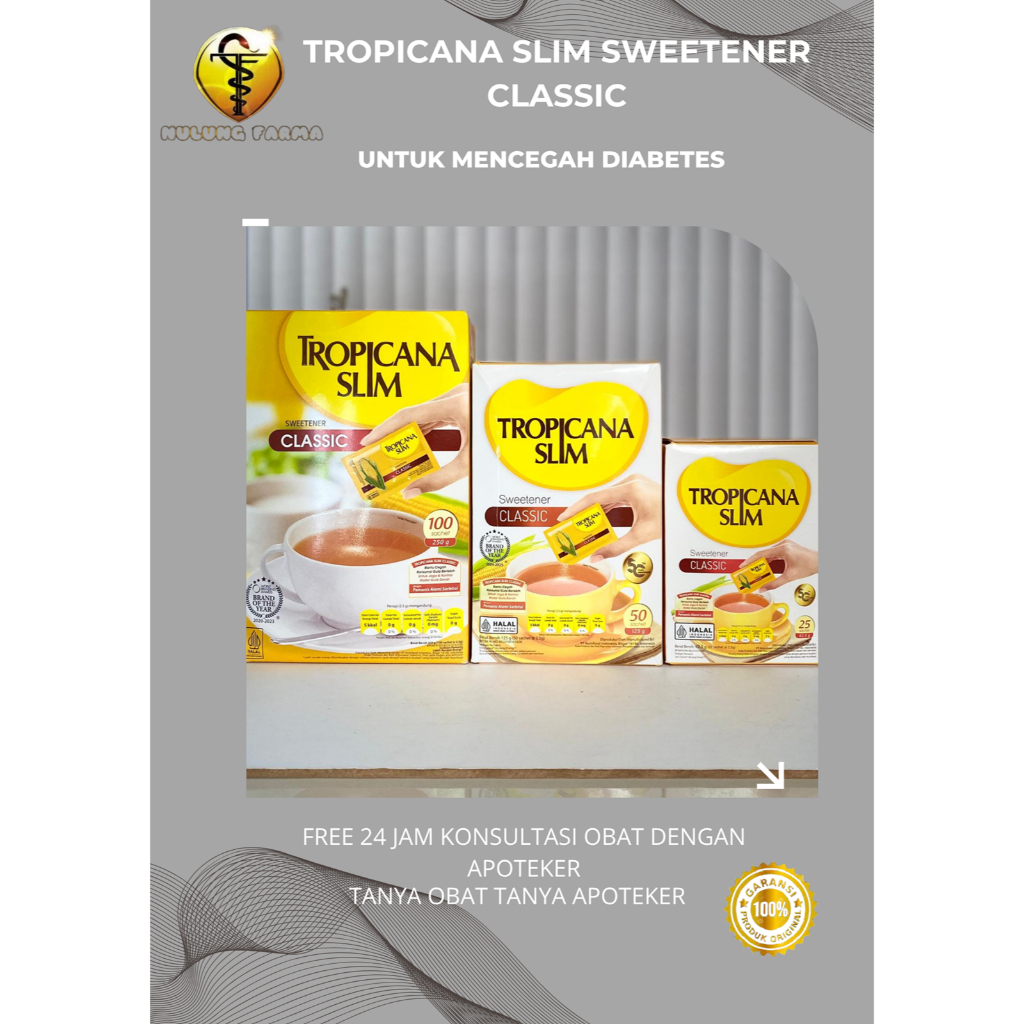 

TROPICANA SLIM SWEETENER CLASSIC UNTUK MENCEGAH DIABETES