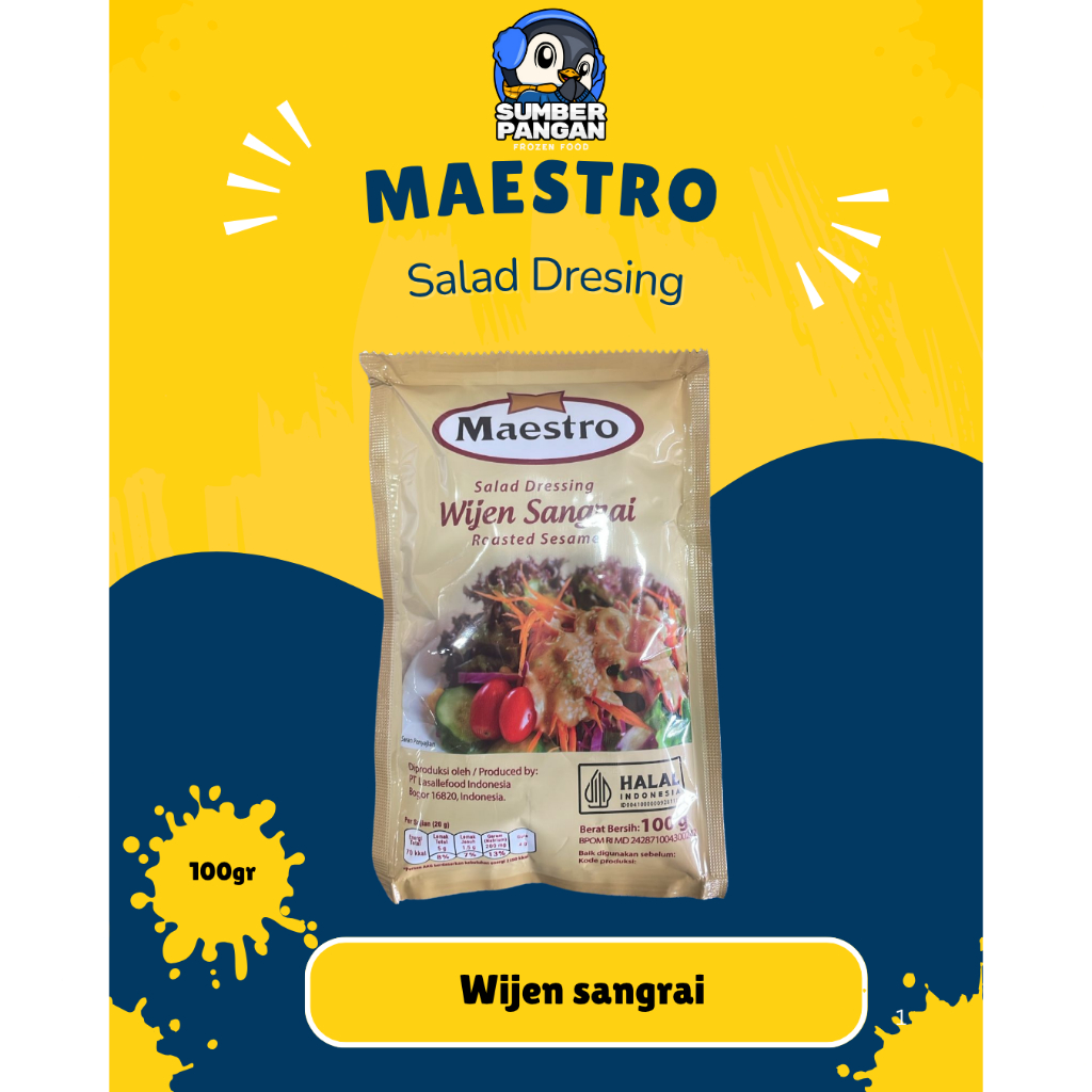 

Maestro Wijen Sangrai Salad Dressing 100gr