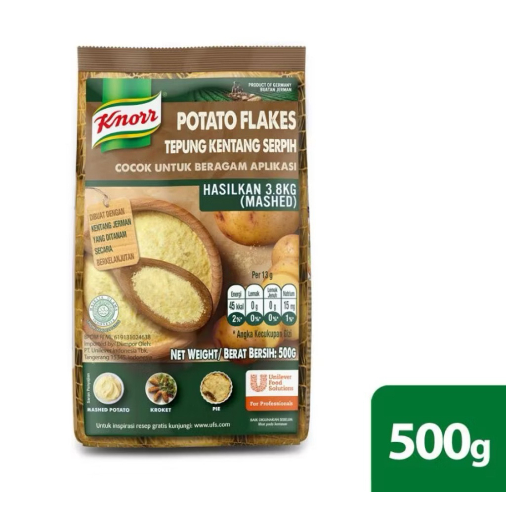 

Knorr Potato Flakes 500gr Ned Juli 2025