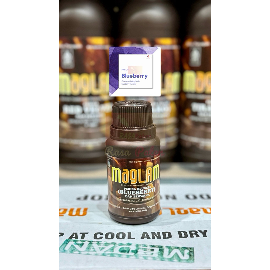 

MAGLAM BLUEBERRY Perisa dan Pewarna 100 gr Halal BPOM RI MD