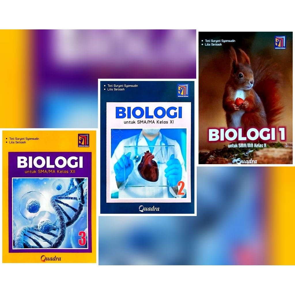 Buku Biologi untuk SMA/MA kelas 10,11,12 Merdeka Quadra