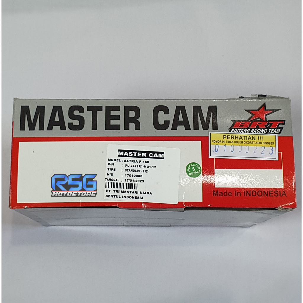 MASTER CAM NOKEN AS BRT SATRIA FU 150 KARBU