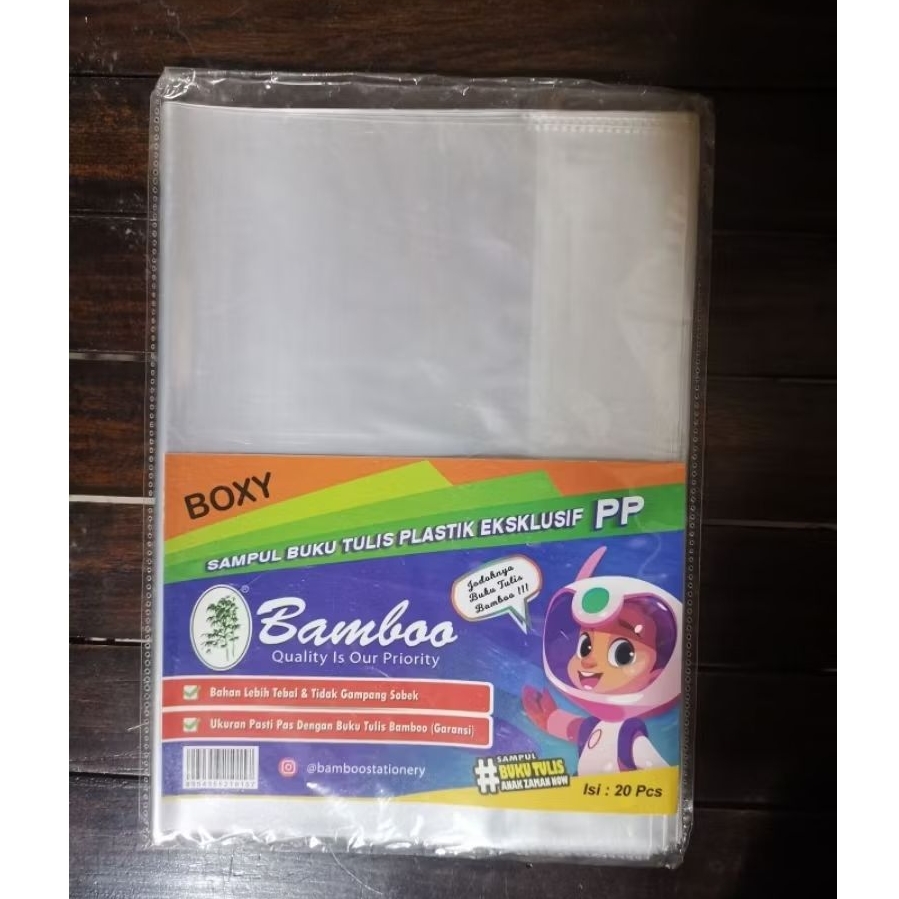 

Sampul Buku Plastik Ukuran Boxy Merk Bamboo
