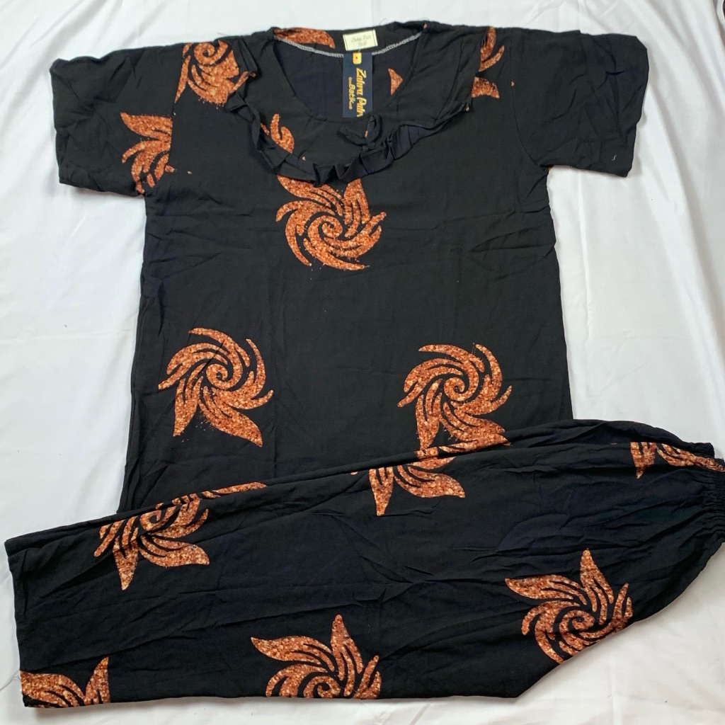 SETELAN  DEWASA LD 110-116 | Pakaian sanan dewasa remaja| cap pincuran mas| ONE SET RAMPEL BATIK | S