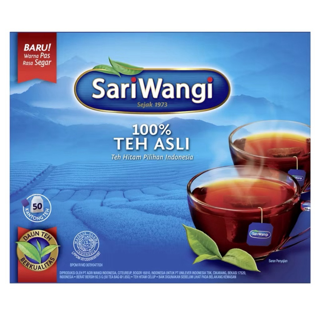

SARIWANGI TEH CELUP ISI 50 kantong