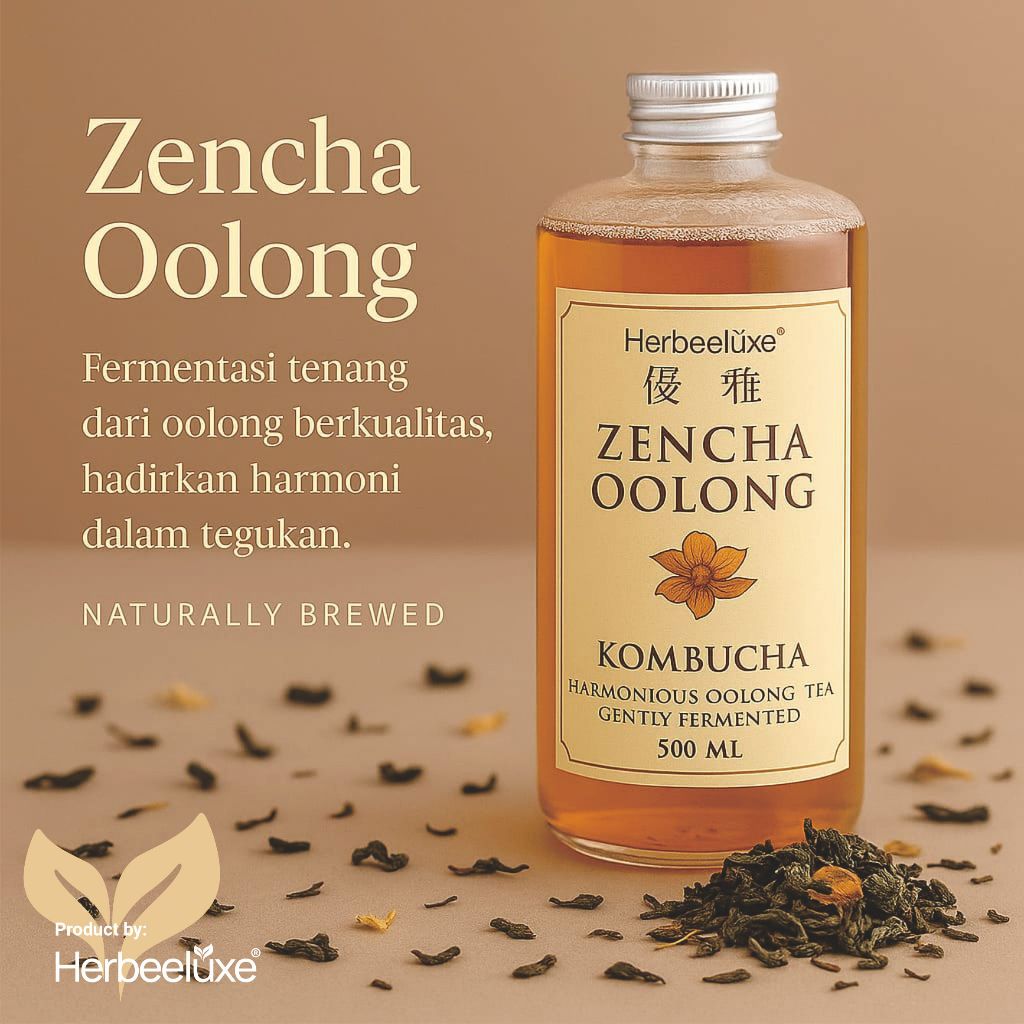 

HerbeeLuxe Kombucha 500ml | Teh Fermentasi Sehat | Memperbaiki Usus | Pencernaan Jadi Sehat