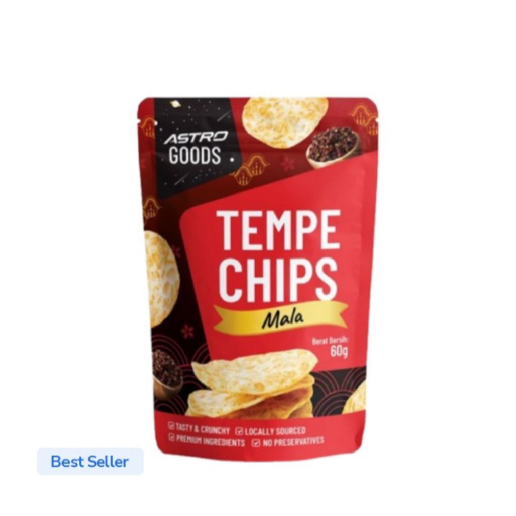 

TEMPE CHIPS MALA/ TEMPE CHIPS SEAWEED ASTRO GOODS 60GR