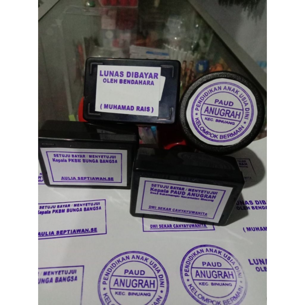 

stempel Flash Otomatis Custom harga grosir bisa satuan