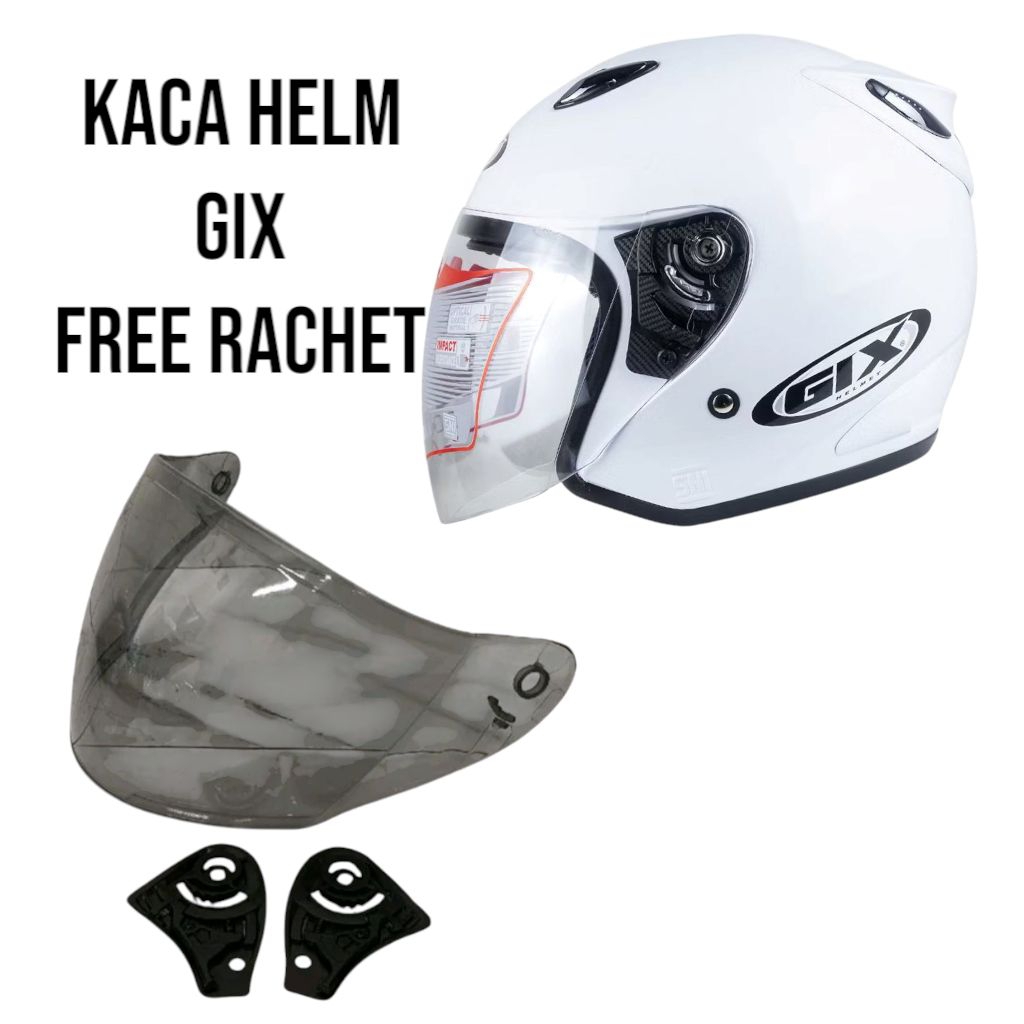 Kaca Helm GIX ( Visor Helm ) Gratis Rachet