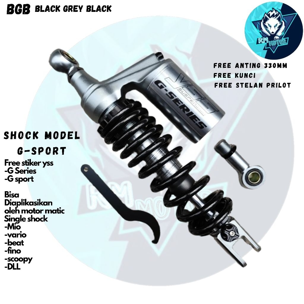 Cunciki5 - Shock Tabung Race It 02 Free Stiker Yss Vario 125/150, Beat, Scoopy, Mio, Fino, Soul,