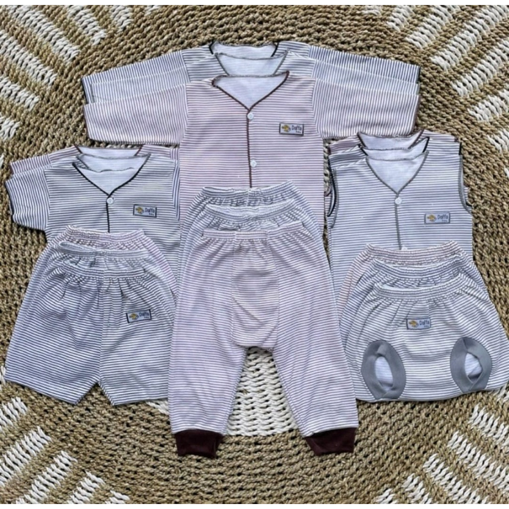(Khusus Batam ) Baju Set Baby Paket Lengkap - Daffa -Kazozo - Kazuka