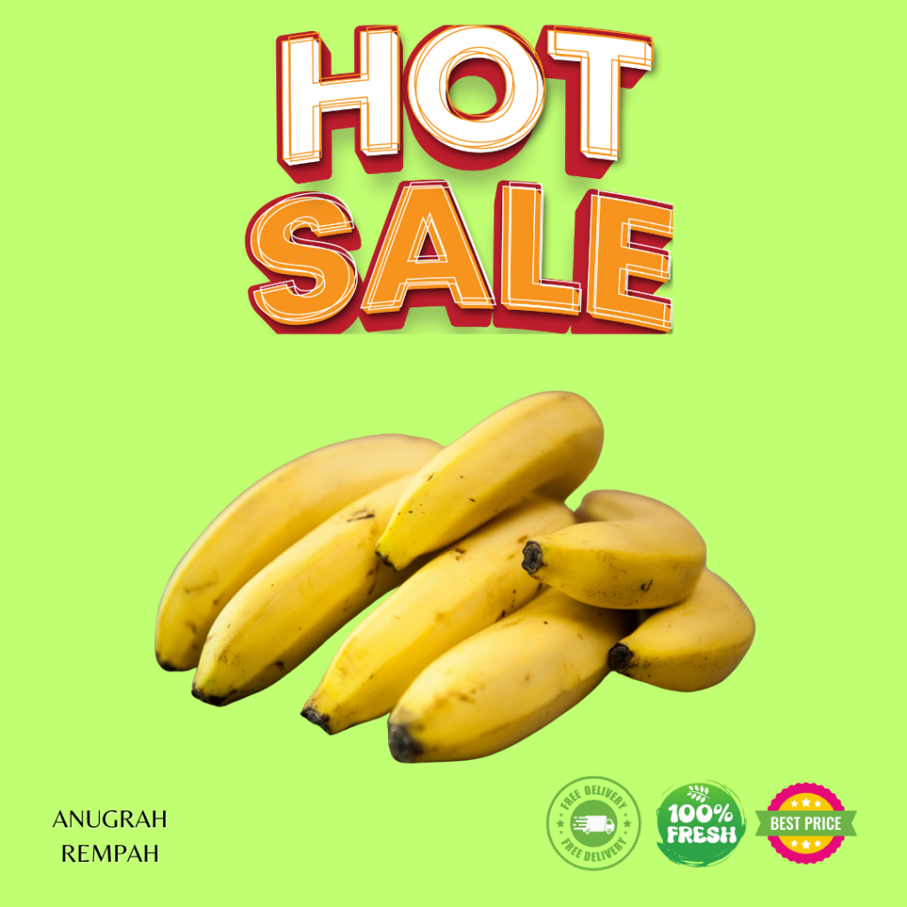 

FRESH Pisang Kepok 1 Sisir ANUGRAH REMPAH