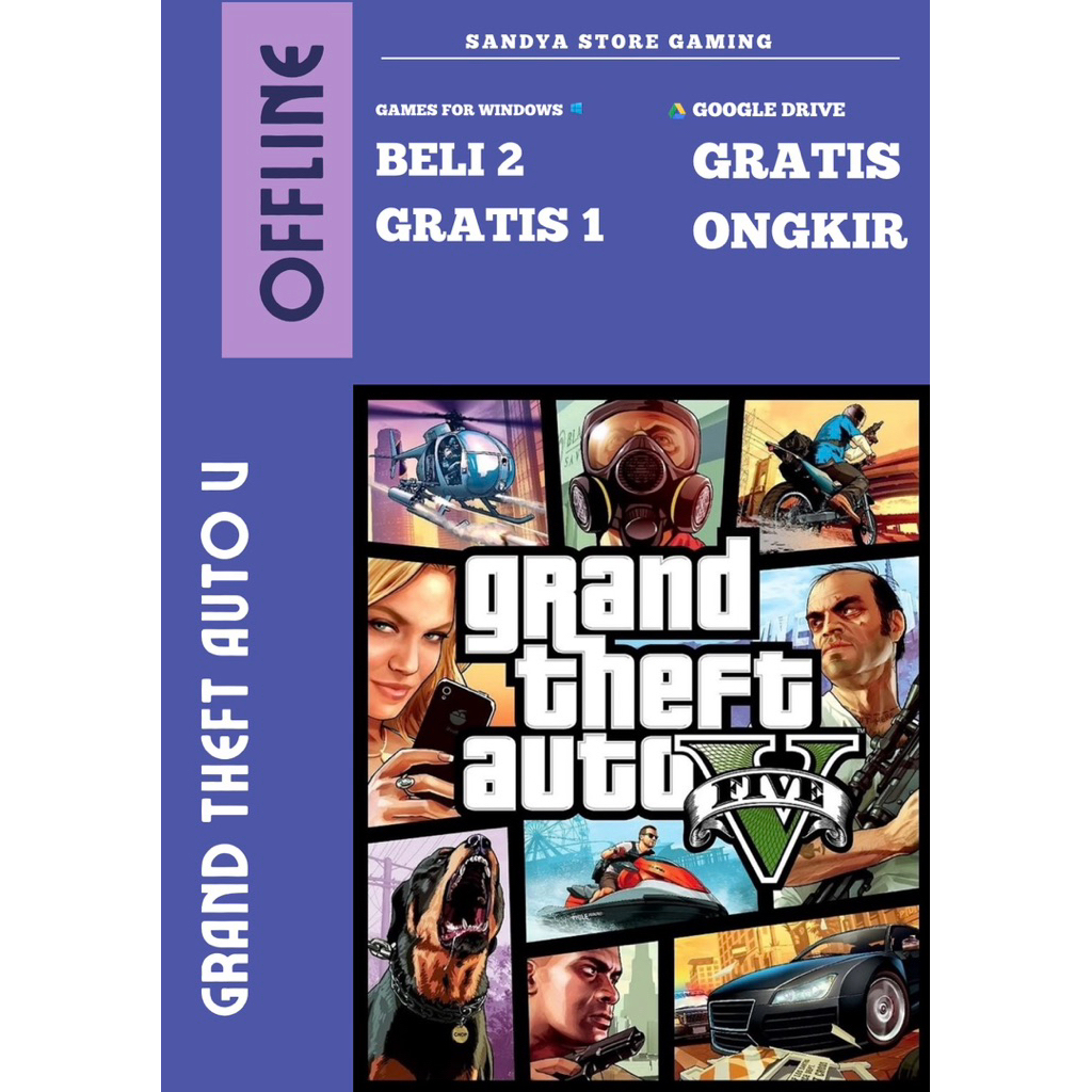 GRAND THEFT AUTO V (GTA 5)/ GAME PC - LAPTOP/ INSTANT DOWNLOAD