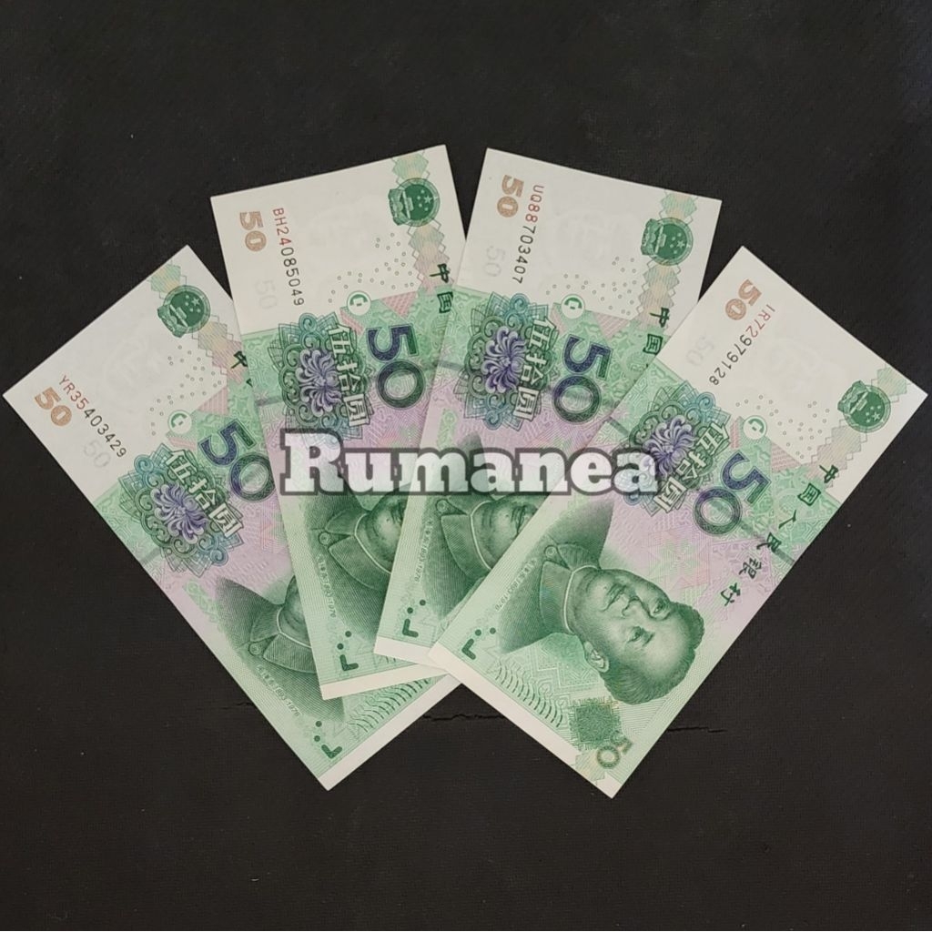 Yuan China Uang Asing Pecahan 50 Yuan