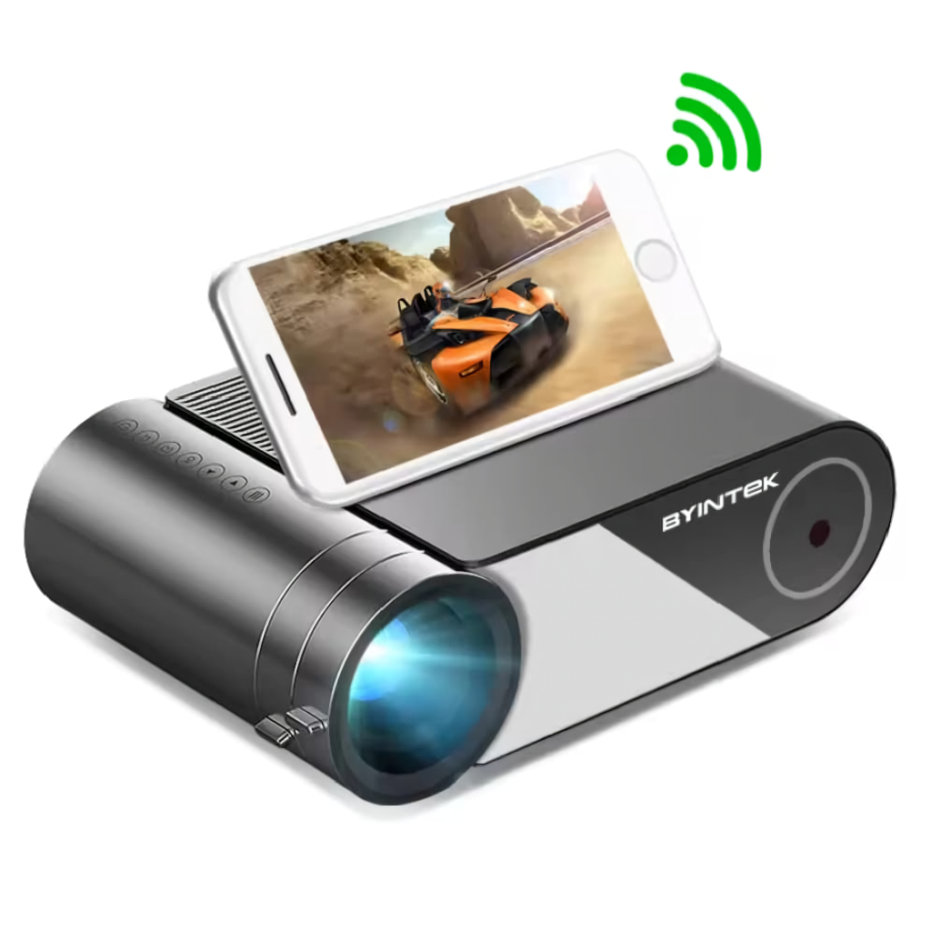 BYINTEK K9 1080P Mini LCD Projector WiFi Display Home Theater Portable Movie Projector Support 4K