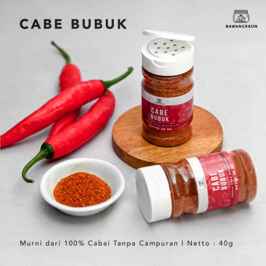 

Cabe Bubuk Halus / Kasar Pedas 40gr BAWANGKEUN BUMBU Chilli Powder Bumbu Masak Rempah Dapur