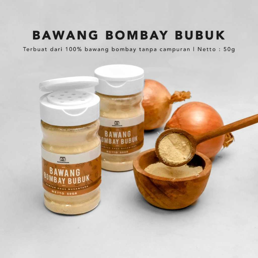 

Bawang Bombay Bubuk 50gr BAWANGKEUN BUMBU Onion Powder Bumbu Masak Rempah Dapur