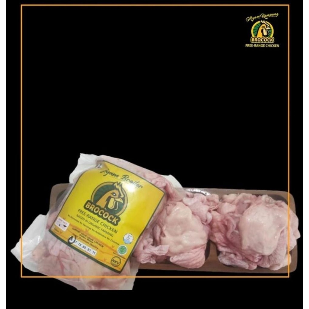 

Kulit Ayam Organik-Brocock Ayam Broiler Organik-Free Range-500-600gram