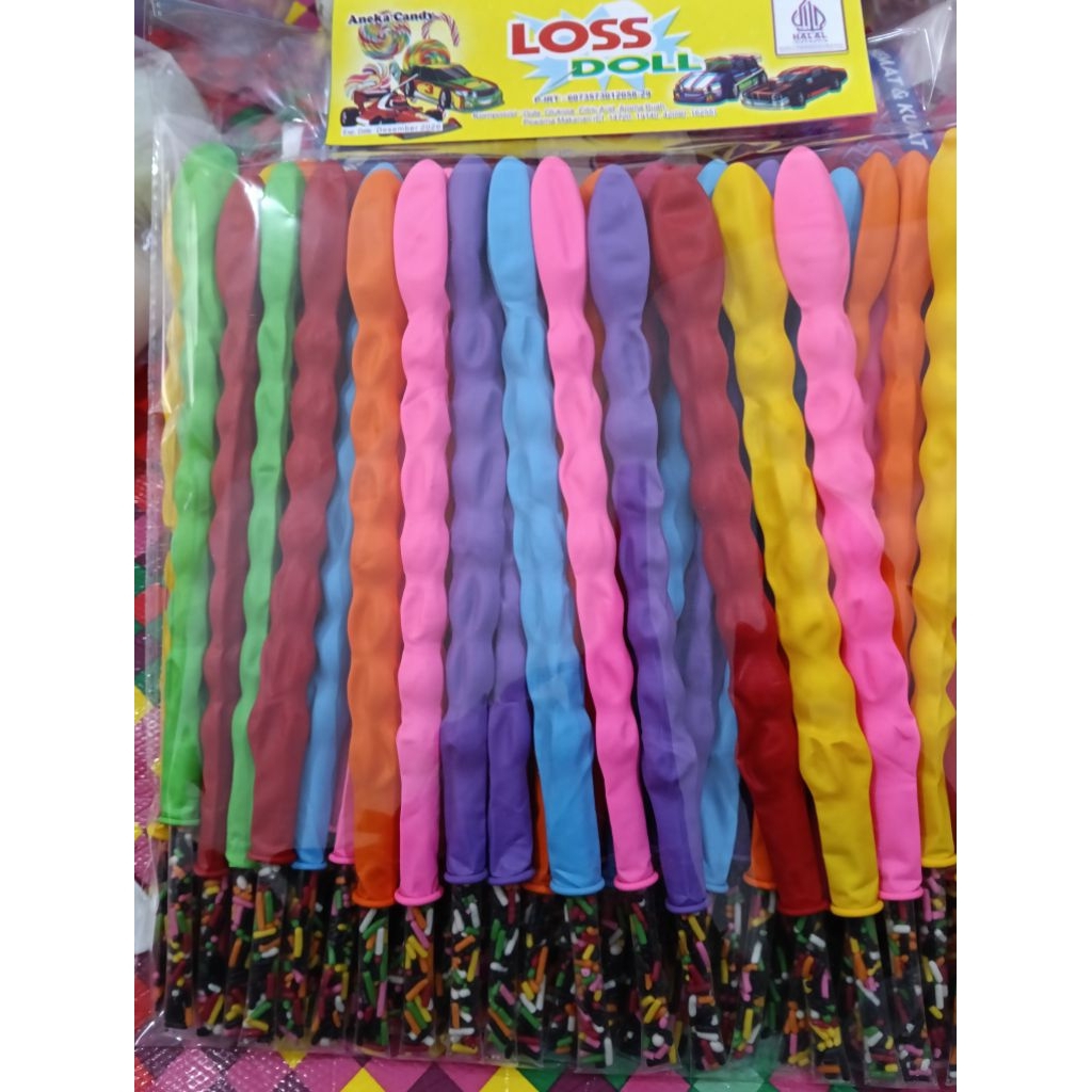 

mesis balon.panjang.isi 60biji