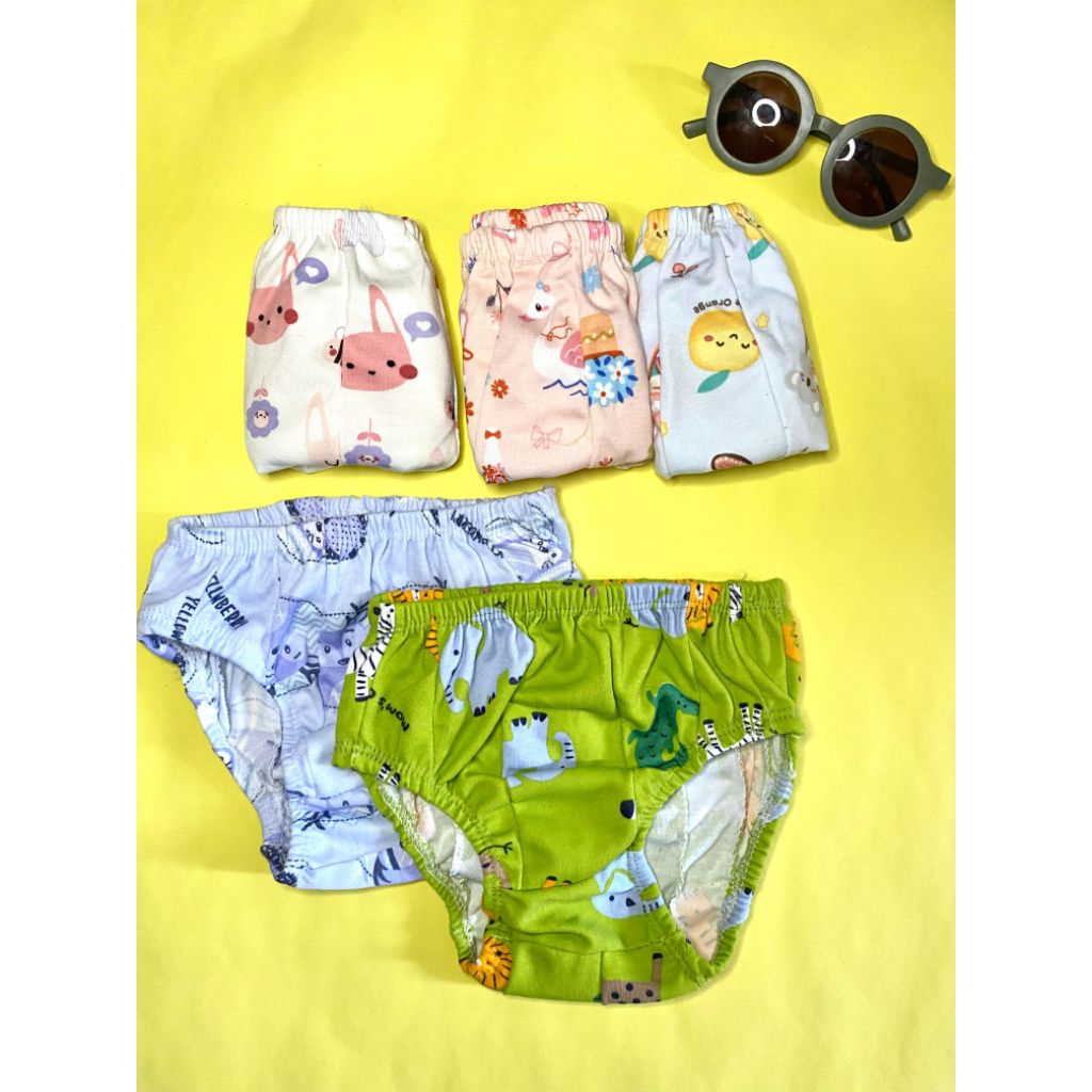 12PCS Celana dalam anak laki laki dan perempuan motif BabyDoll mulai dari usia 1-7tahun