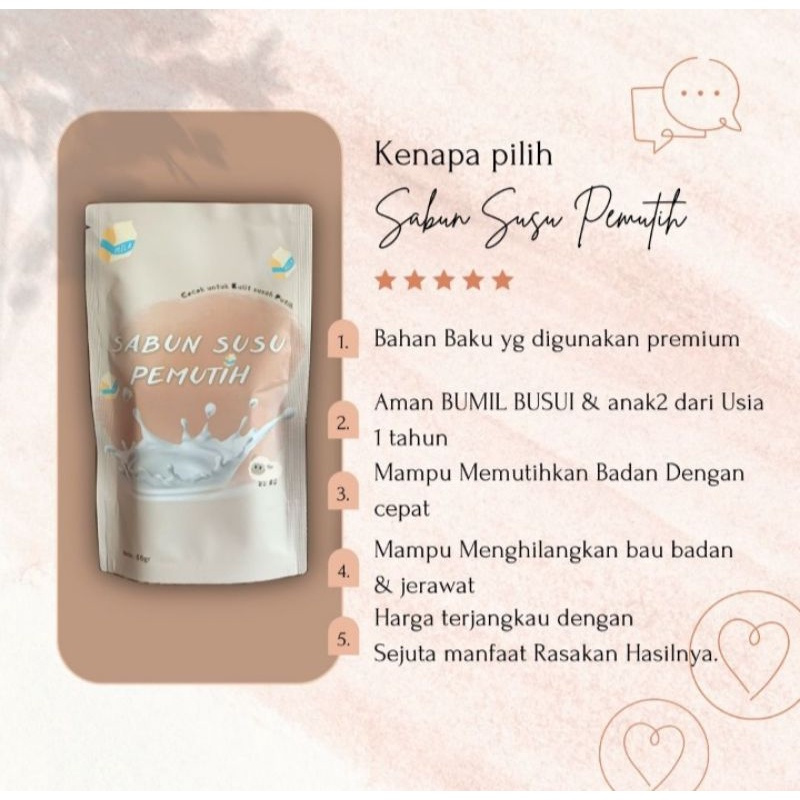 Sabun Susu Pemutih/PENCERAH Tubuh Dan Wajah/ Sabun Sereh/ SSP ( NEW KEMASAN )