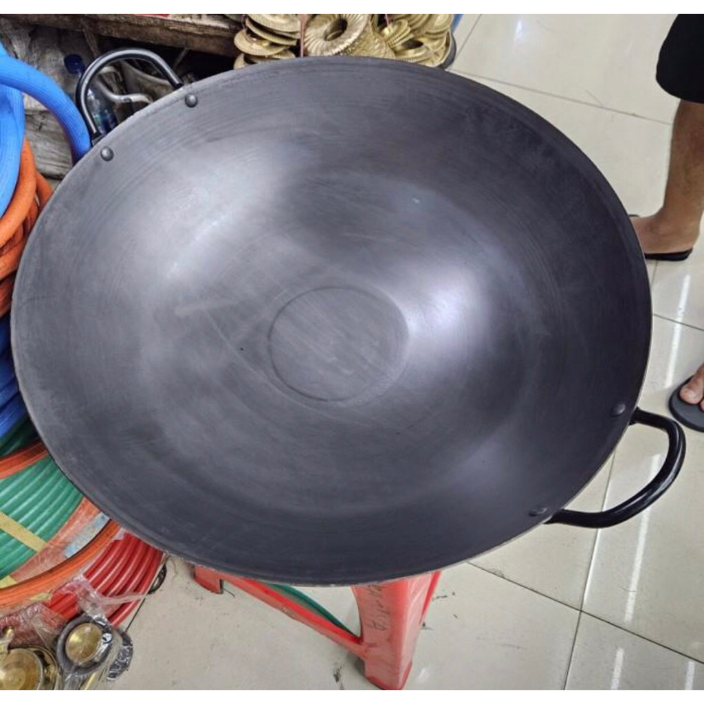 wajan baja 30 cm Tebal murni baja