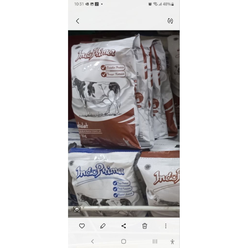 

Susu Indoprima Full Cream penggemuk rasa Coklat 35 gr original