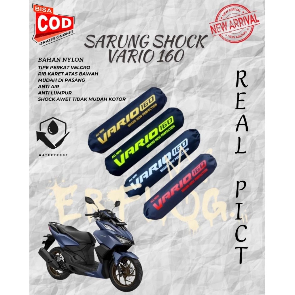 Sarung shock vario 160 pelindung shock belakang cover shock anti air