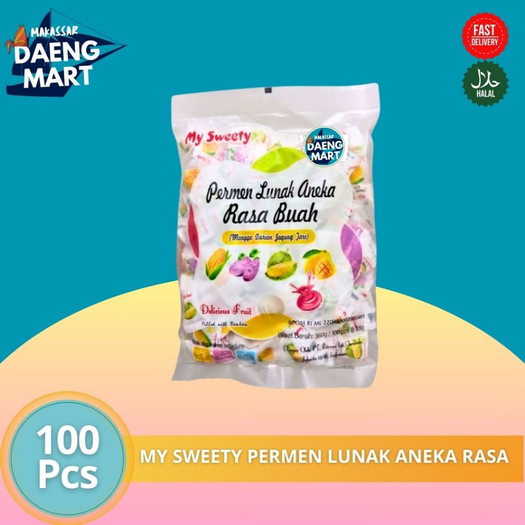 

My Sweety Permen Lunak Aneka Rasa Buah (100pc@3.6gr)