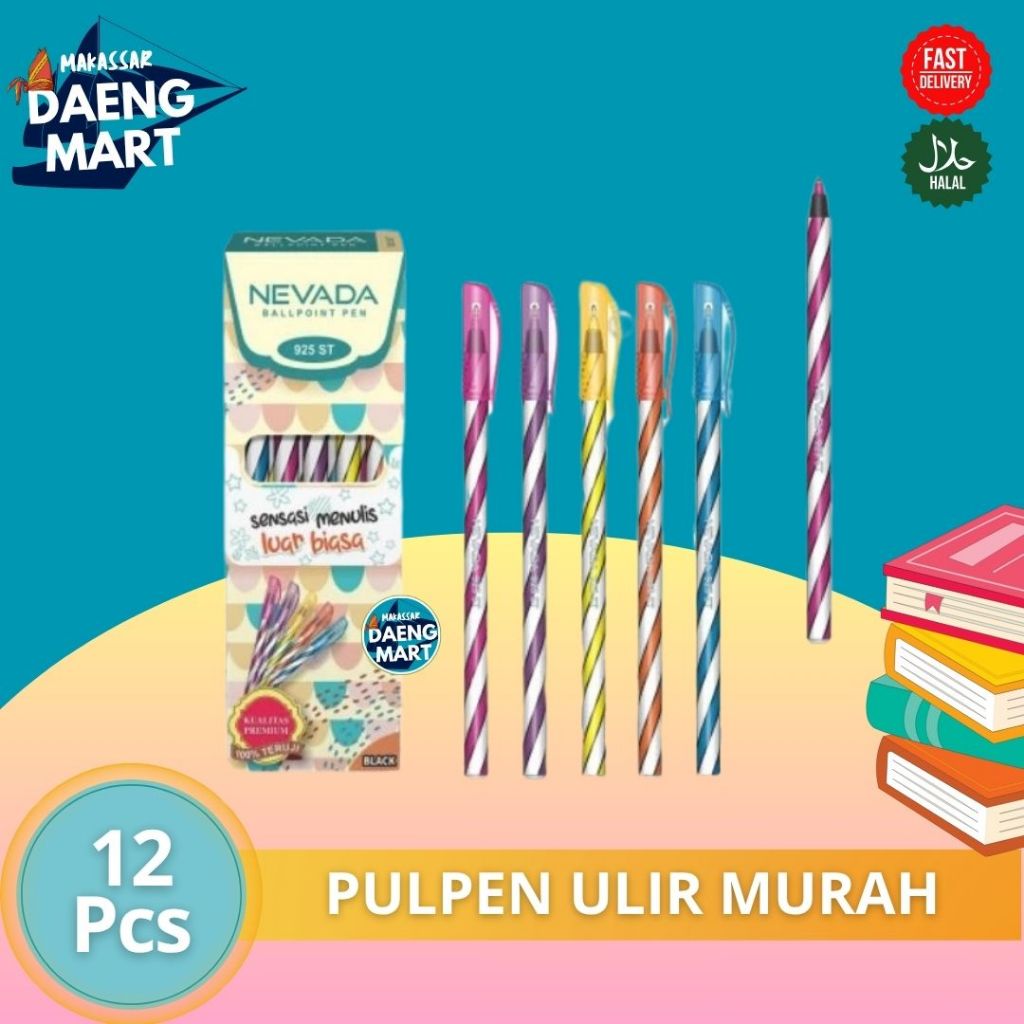

PULPEN NEVADA 12 PCS BALLPOINT NEVADA Pulpen Murah Bagus