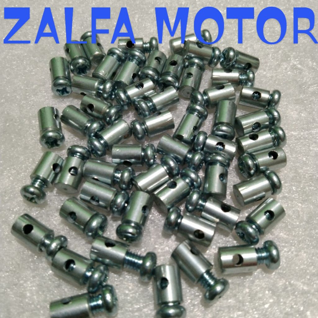 Nepel Gas m4 putih universal semua motor nepel jepit kabel gas