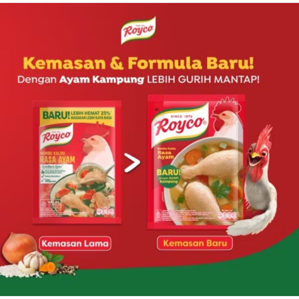 

Royco Kaldu Ayam Formula Baru Ayam Kampung kemasan 220gr
