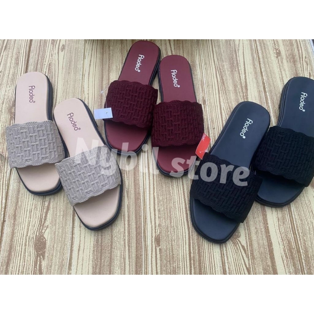 SANDAL SLOP WANITA RAJUT//SANDAL KEKINIAN//SANDAL TERBARU//SANDAL REMAJA