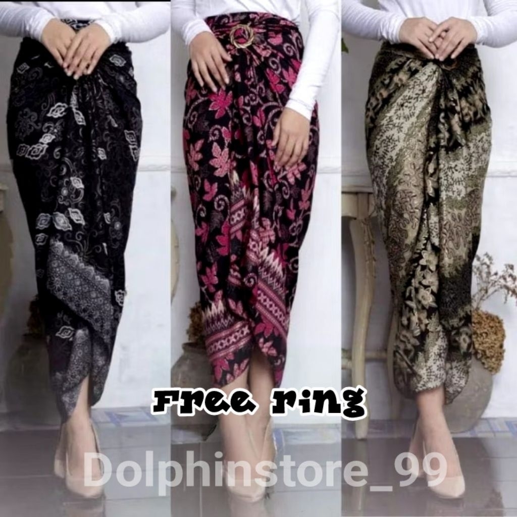 DOLPHINSTORE_99 - Rok Lilit Batik Modern FREE RING / Rok Lilit Kondangan / Rok Lilit Murah Berkualit