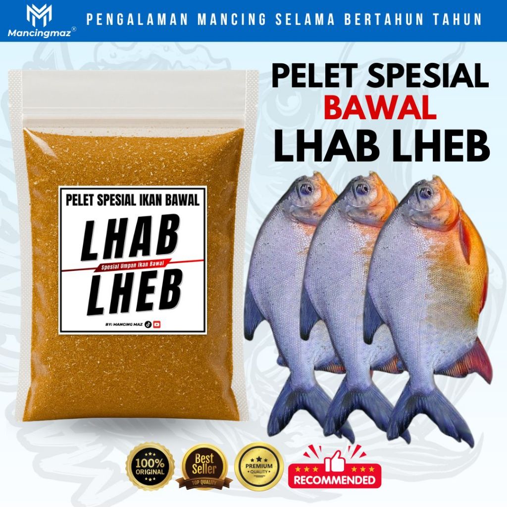 Pelet Bawal Lhab Lheb Spesial Umpan Ikan Bawal Untuk Mancing Galatama, Harian, Lomba dan Borongan