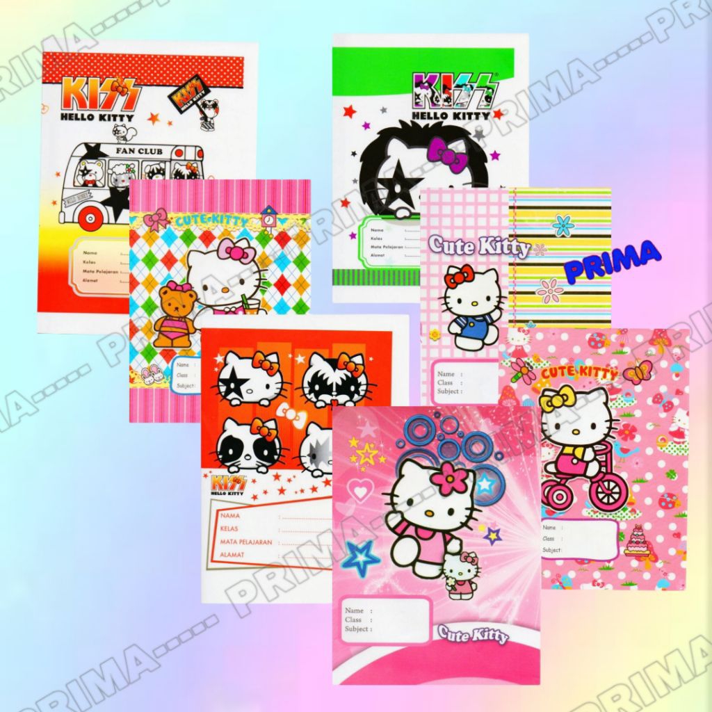 

(5 LEMBAR) SAMPUL BUKU TULIS SEKOLAH HELLO KITTY