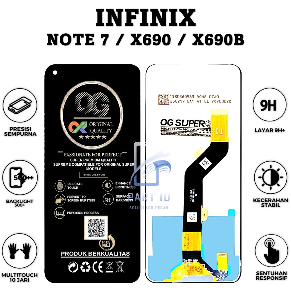 LCD TOUCHSCREEN INFINIX NOTE 7 / X690 / X690B ORIGINAL