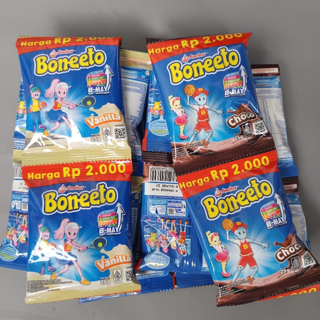 

Boneeto Susu Anak Bernutrisi kemasan Renceng 10 Sachet