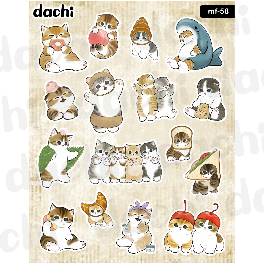 

Dachi Sticker Mofusand MF-58 Peel Off