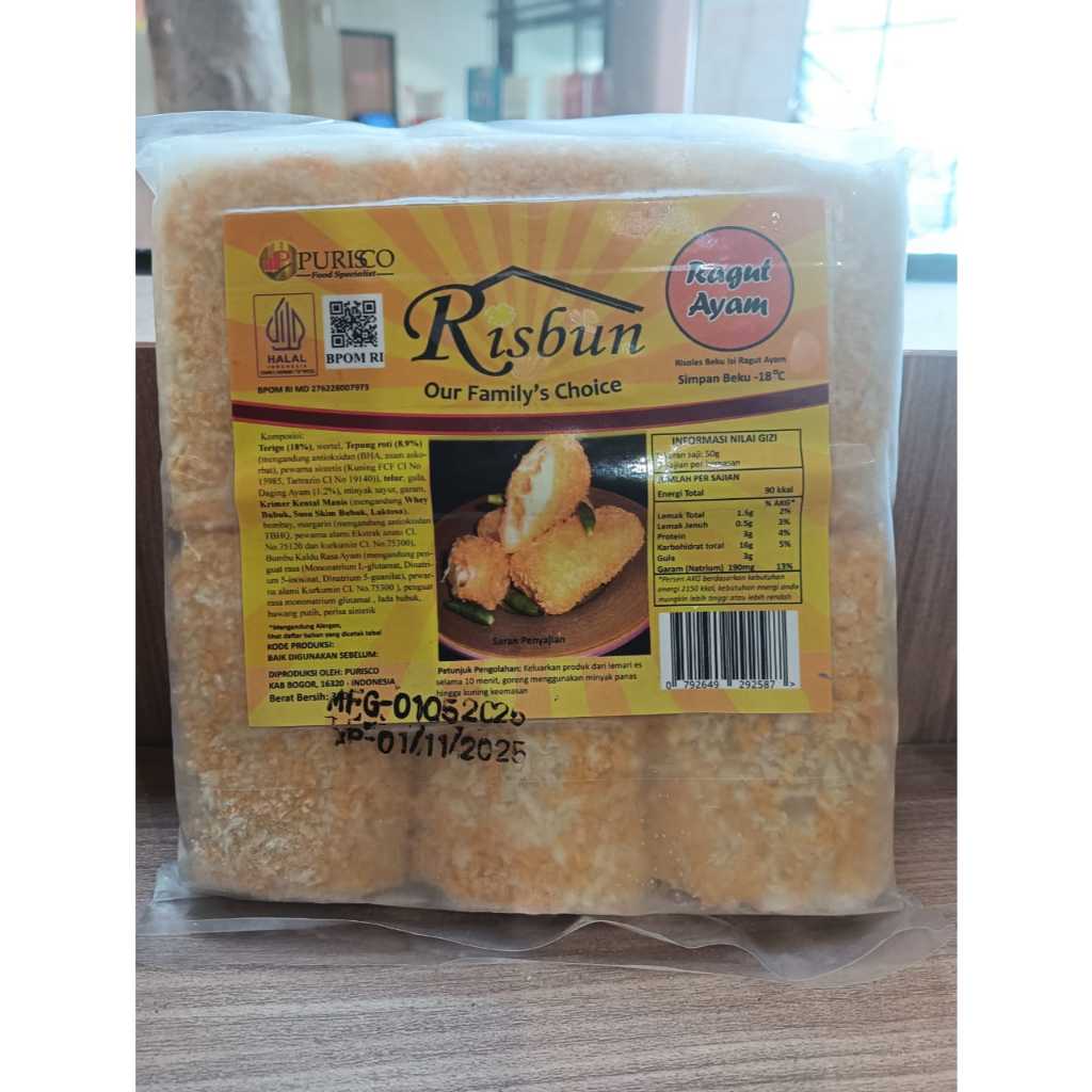 

RISBUN RAGUT AYAM - FROZEN