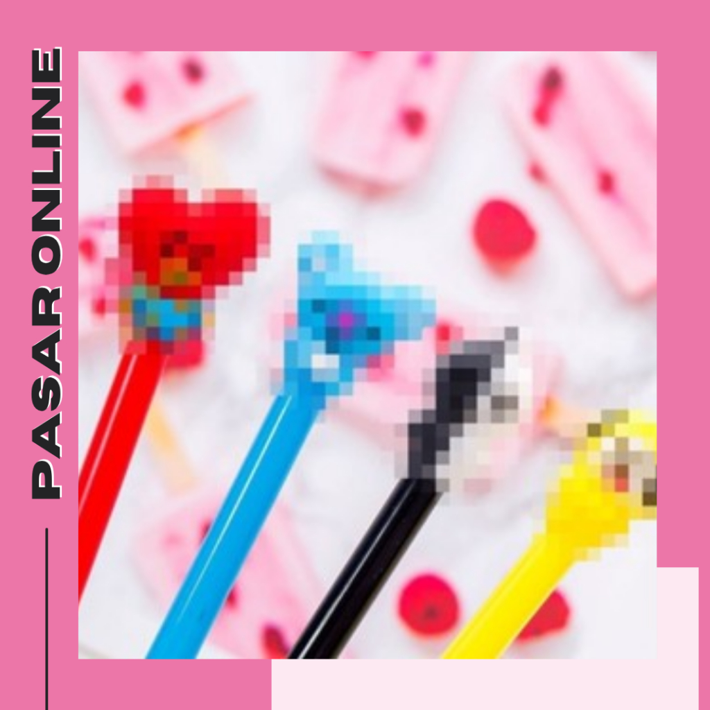 

PENA CUTE BLACK INK GEL PEN CARTOON BALLPOINT SCHOOL STATIONERY PENA IMPORT Y1067