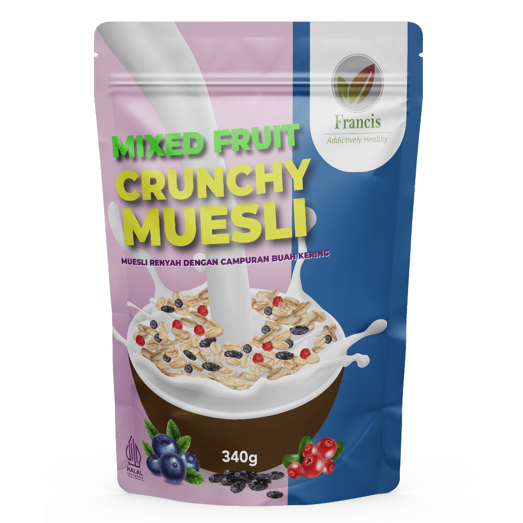 

340g mixed fruit crunchy muesli / francis