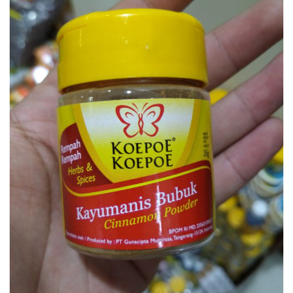 

Koepoe-Koepoe / Kupu-Kupu Kayu Manis Bubuk 35gr !!