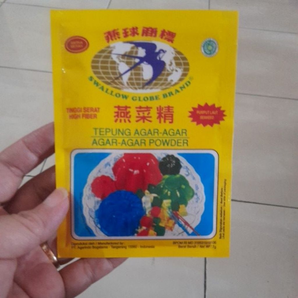 

agar agar swallow merah