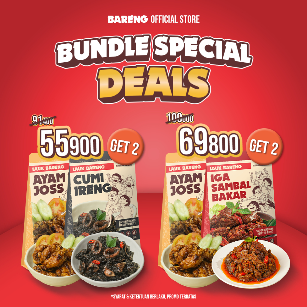 

[SPECIAL DEALS] Lahap Bareng - Ayam Mak Joss & Cumi Ireng | Ayam Mak Joss & Iga Sambal Bakar
